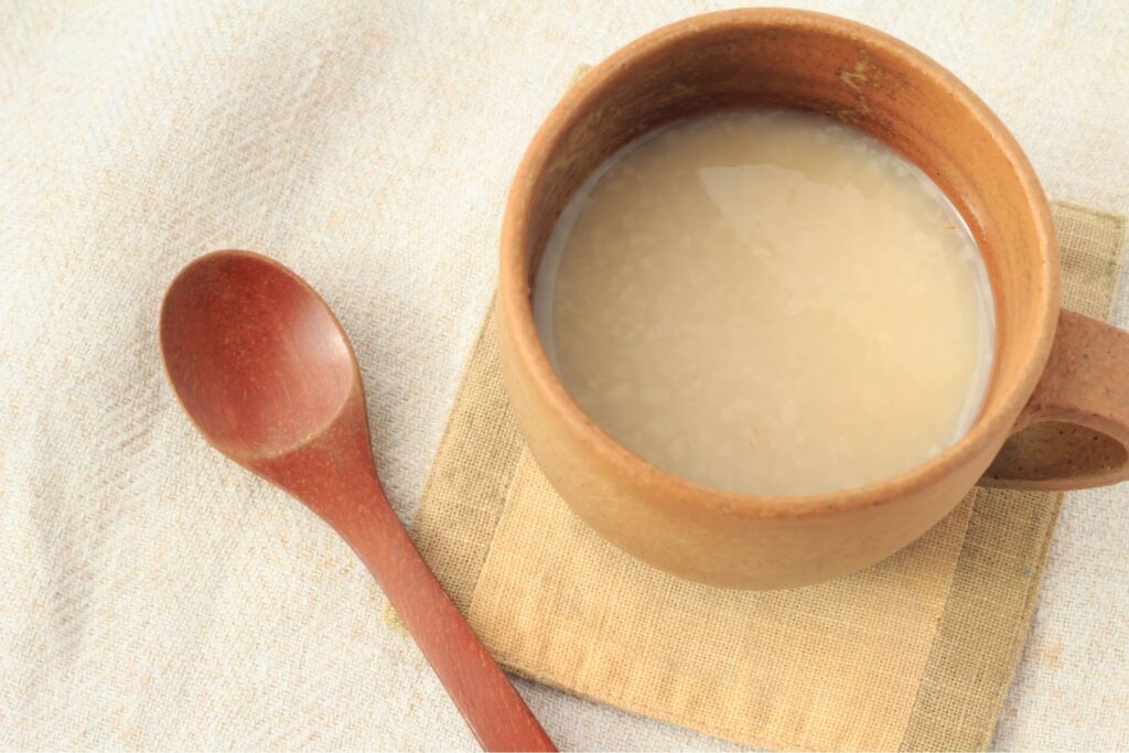 米麹で作られた甘酒